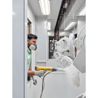 Electrostatic Powder Coating Application on Automotive Parts